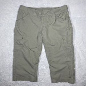 Columbia Pants Womens 6 Tan‎ Cropped Omni-Shade Lightweight Hiking Gorpcore